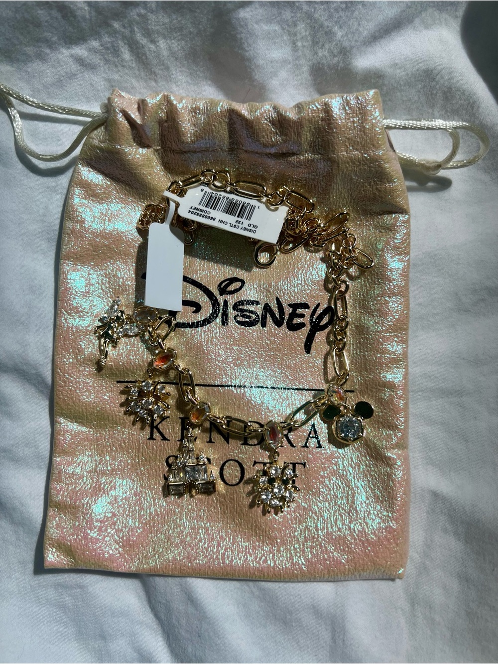 Kendra Scott Gold-Tone Disney Castle Charm Necklace